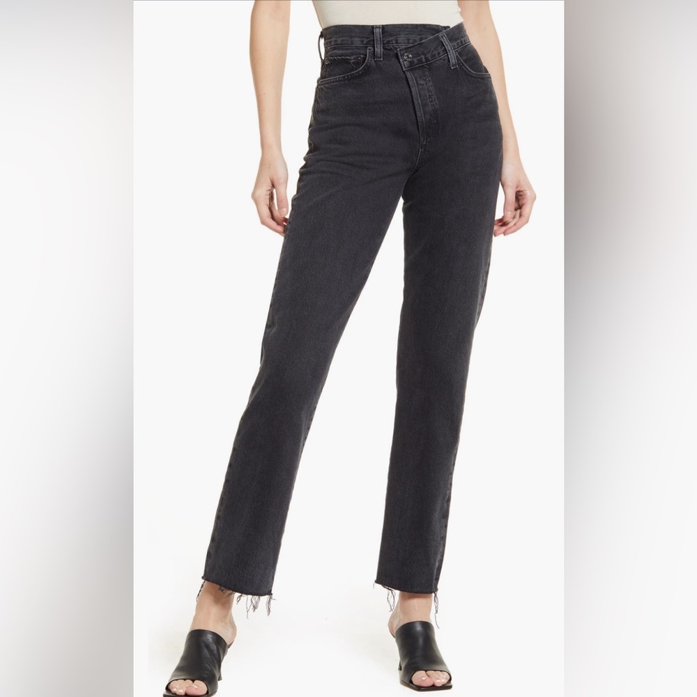 AGOLDE Criss Cross Jeans Black